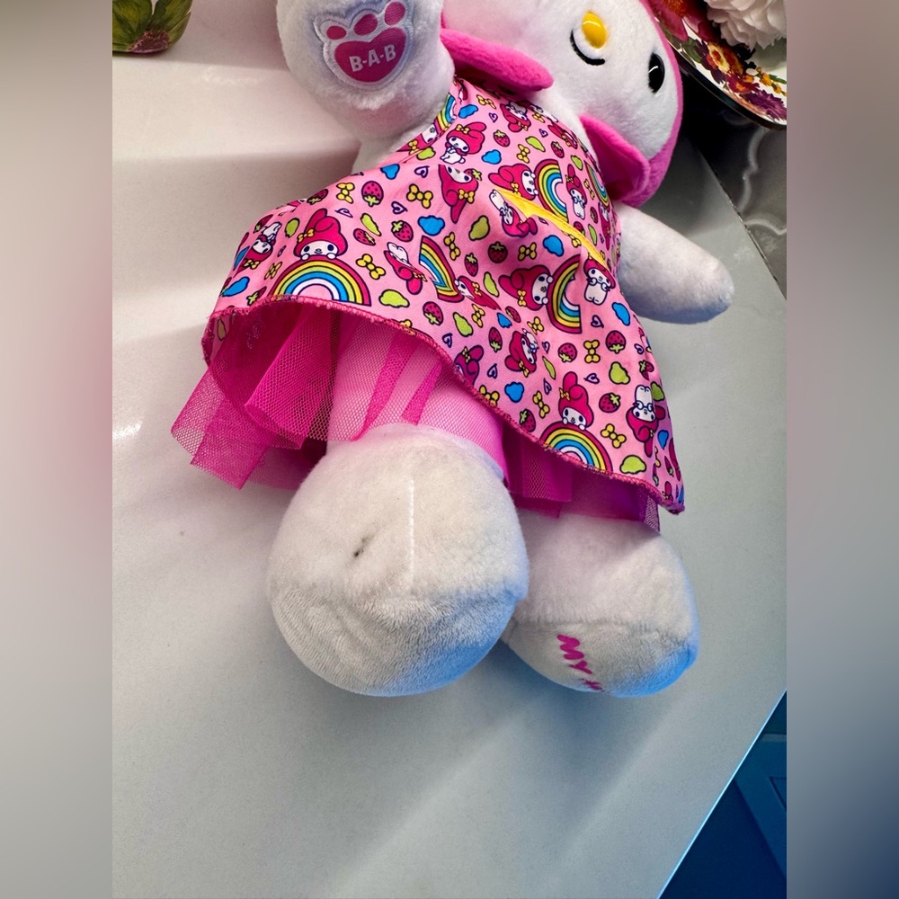 Build-A-Bear My Melody Plush 2023 Sanrio Pink Dress BAB - Picture 7 of 7